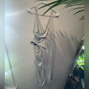 Spaghetti strap cut out dress